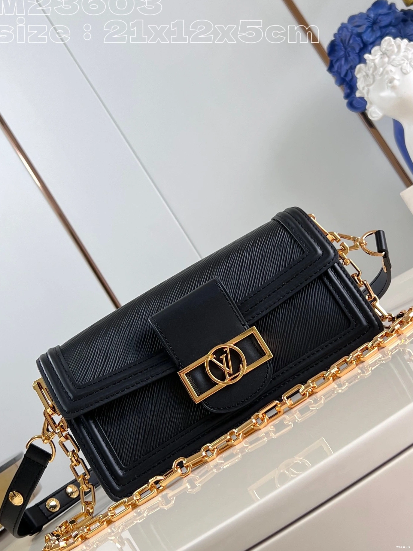 LOUIS West-21*12*5CM DAUPHINE VUITTON East 0524